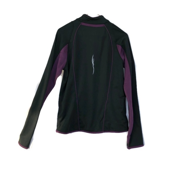 Mizuno purple black half zip thermal athletic wear - Picture 2 of 7